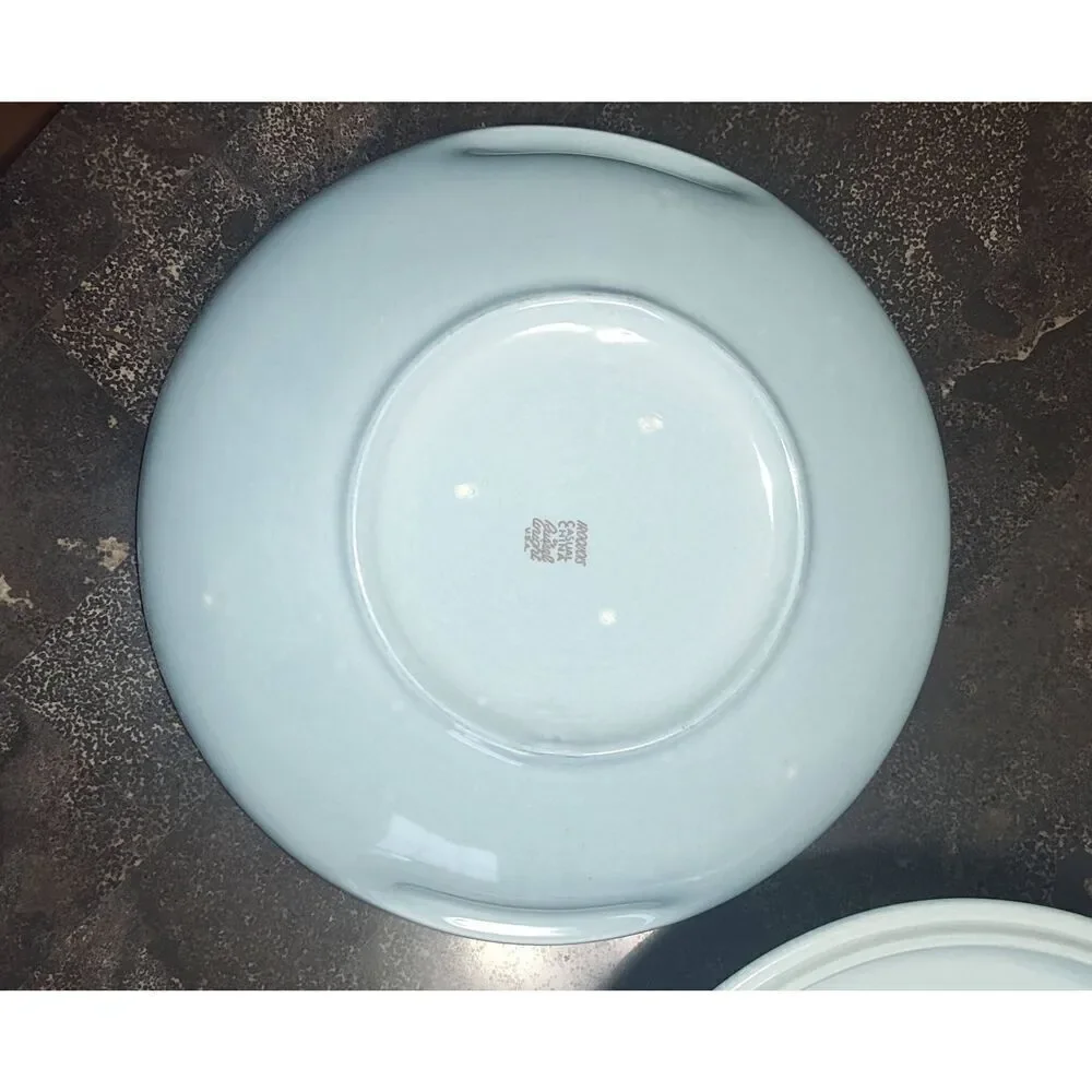 Russel Wright Iroquois China Divided Blue Serving Dish w lid Mid-century modern